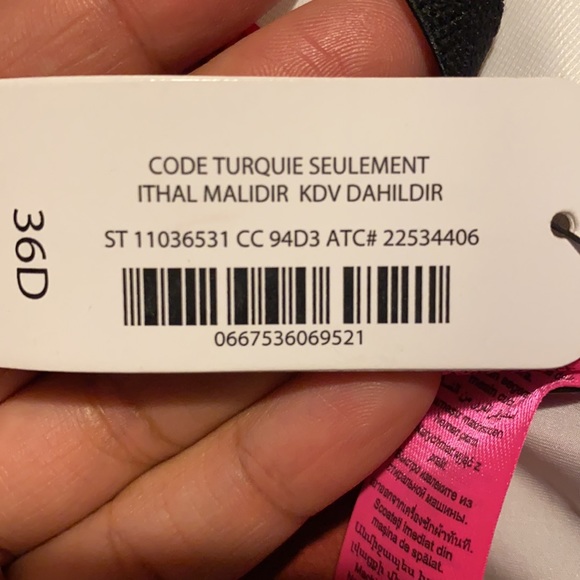 BNWT Black & White Lace Back Bra - Picture 8 of 8